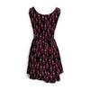 Miu Miu Italy. ERIWAKAYAMA SPECIAL LTD ED. Black Printed Geometric Abstract Cotton Dress