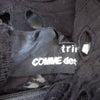 COMME des GARCONS JAPAN. TRICOT. Black Cutwork Sleeveless Dress