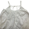 GREYCHORD JAPAN. White Cotton Gathered Camisole Dress