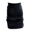 Givenchy PARIS.Black Rayon Acrylic Nylon Logo Skirt