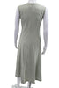 Calvin Klein NYC. Light Khaki Color Cotton Sleeveless Midi  A-Line Tank Dress