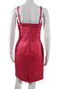 Calvin Klein NY. Pink Sheath Dress Pink Sleeveless Round Neck Dress