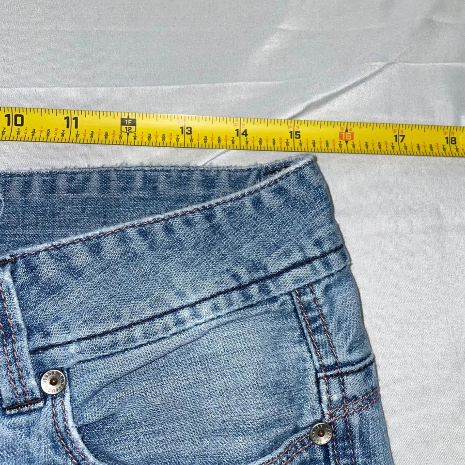 Parasuco Italy. Vintage Low Rise Y2K Blue Denim Legend Flare Jeans