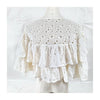 Chanel PARIS. White Cotton/Nylon Blend Top