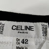 CELINE PARIS. Vintage Black Cotton Skirt