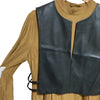 Ray BEAMS RBS JAPAN. Black Faux Leather Vest Brown Dress