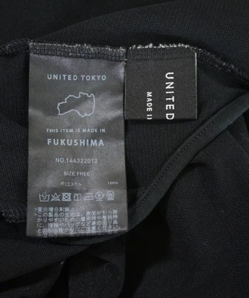 UNITED TOKYO JAPAN. Black Cut/Sew Semi Sheer Bodysuit