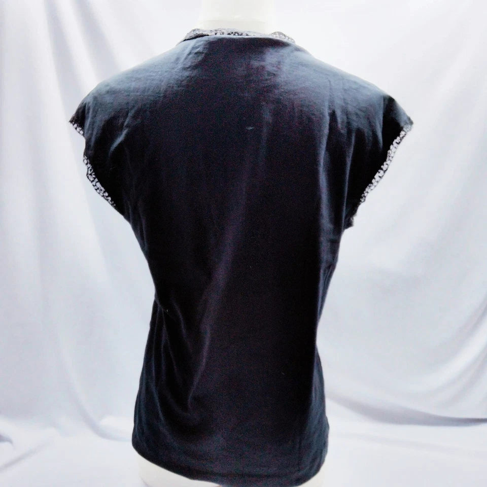 DOLCE&GABBANA ITALY. Black Cotton Top