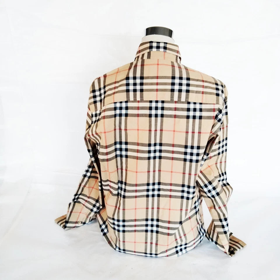 Burberry London Vintage Classic Burberry Cotton Button Top