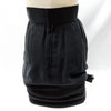 Chanel PARIS. Vintage Black Silk Pleats Skirt