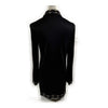 Fendi Italy. Black Rayon Long Sleeve Top