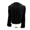 Lanvin Paris. Black Silk Zipper Top