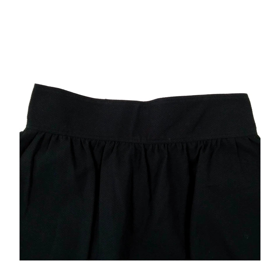 Fendi ITALY. Black Cotton Flare Skirt