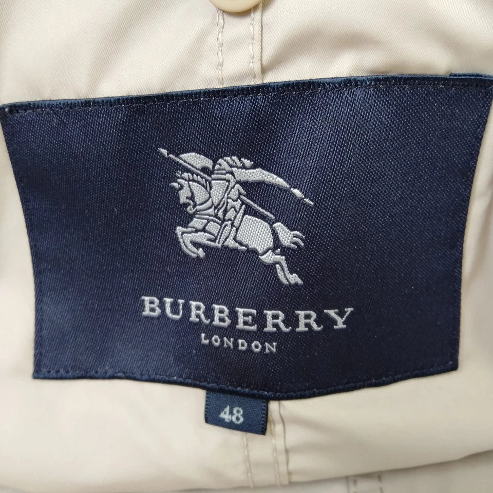 Burberry UK. Vintage Belted Poly Blend Long Coat