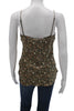 Nili Lotan NY. Black Silk Floral Sleeveless V-Neck Camisole