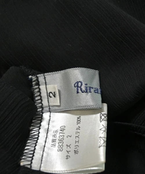 Rirandture Japan. Black/Cami Semi Sheer Cotton/Poly Blend Dress