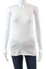 Brunello Cucinelli Italy. BeigeTextured Layered Floral Sleeveless Lined Blouse Top
