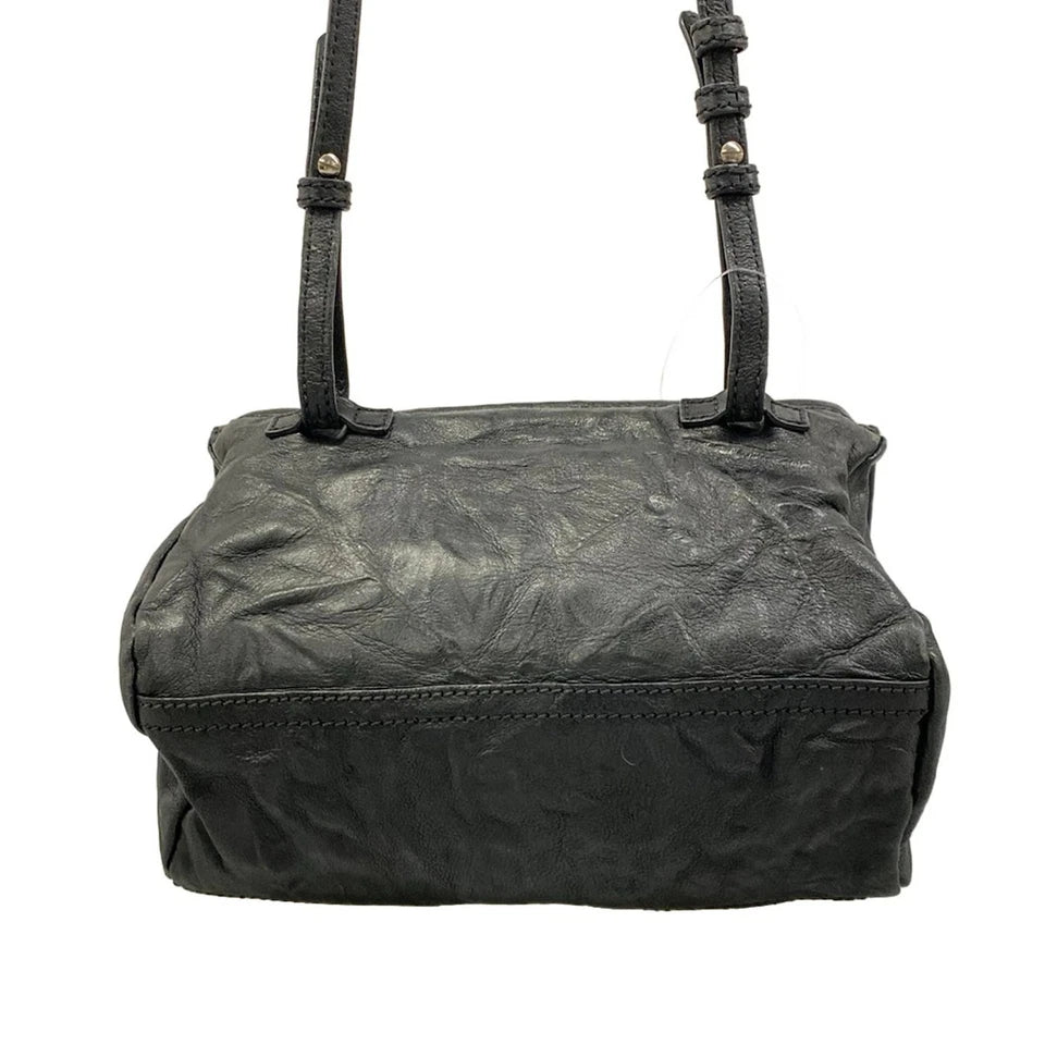 Givenchy Paris. Black Unborn Calf Leather Mini Shoulder Bag / Crossbody Bag