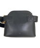 OSOI SOUTH KOREA. Black Leather Medium Shoulder Bag