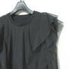 NOBLE JAPAN. 23SS Collection Black Tulle Cut and Sewn, Sleeveless Top
