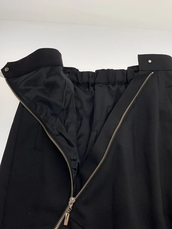 UNITED TOKYO JAPAN. NEW. NEW W/TAGS. Black Poly/Rayon Bias Zipper Skirt