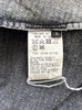 YOHJI YAMAMOTO JAPAN. Y'S Discharge Grey, Striped Denim Skirt,