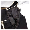 Fendi Italy. Black w/White Accents Acetate Rayon Cupro Dress