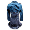 Givenchy Paris. Navy Blue Cotton, Nylon, Cupro Coat