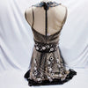 Valentino Italy. Vintage Embroidery Nylon/PolyTech Fabric Dress