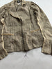 Tricot Chic (Hysteric Glamour, no Label) JAPAN. Vintage 2000s Cotton Tweed Zipper Distressed Tweed Jacket