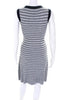 Rag & Bone NY. White, Navy, Blue Tight Knit Striped Tank Dress