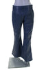 Marni Italy. NEW. NEW W/TAG. Dusty Blue Leather High Rise Flare Leg Pants