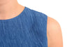 Maison Margiela Paris. NEW. NWOT. Blue Rayon/Acetate Blend Sleeveless Sheath Dress