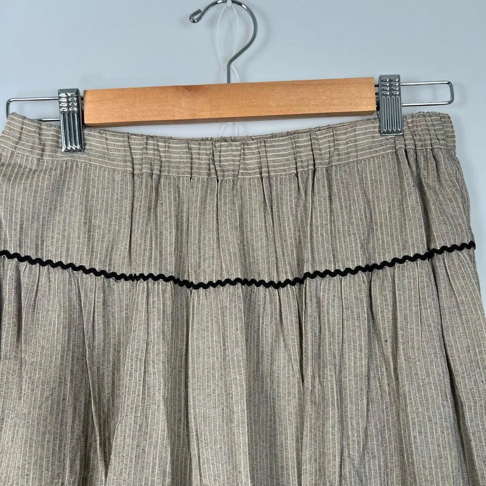 IENA JAPAN. Khaki Color Cotton Skirt