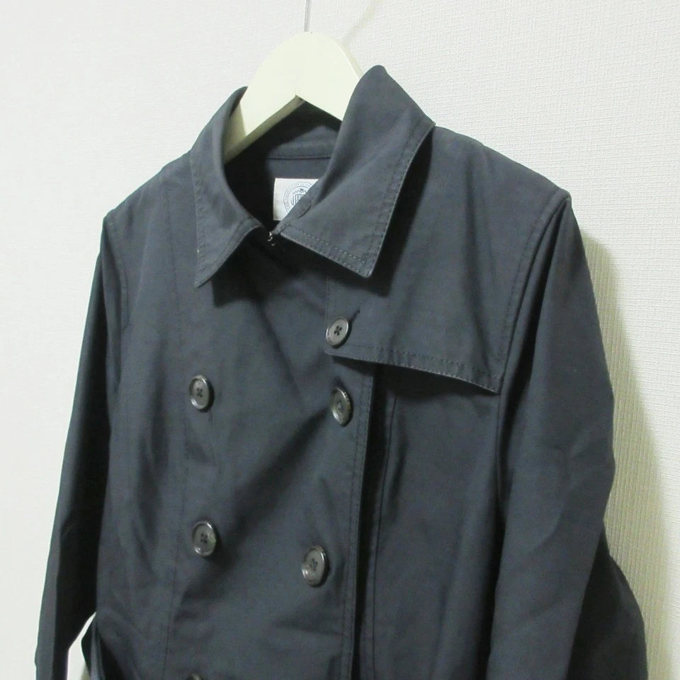 J.PRESS. Vintage Black Long Trench with liner, Belted Coat