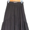 Ungrid Japan. 24SS Collection. Charcoal Gray Gathered Design Flare Skirt