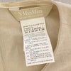 Max Mara ITALY. Beige linen sleeveless knee-length dress