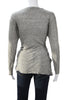 Acne Stockholm. Grey Cotton/Linen Cardigan Long Sleeve Top