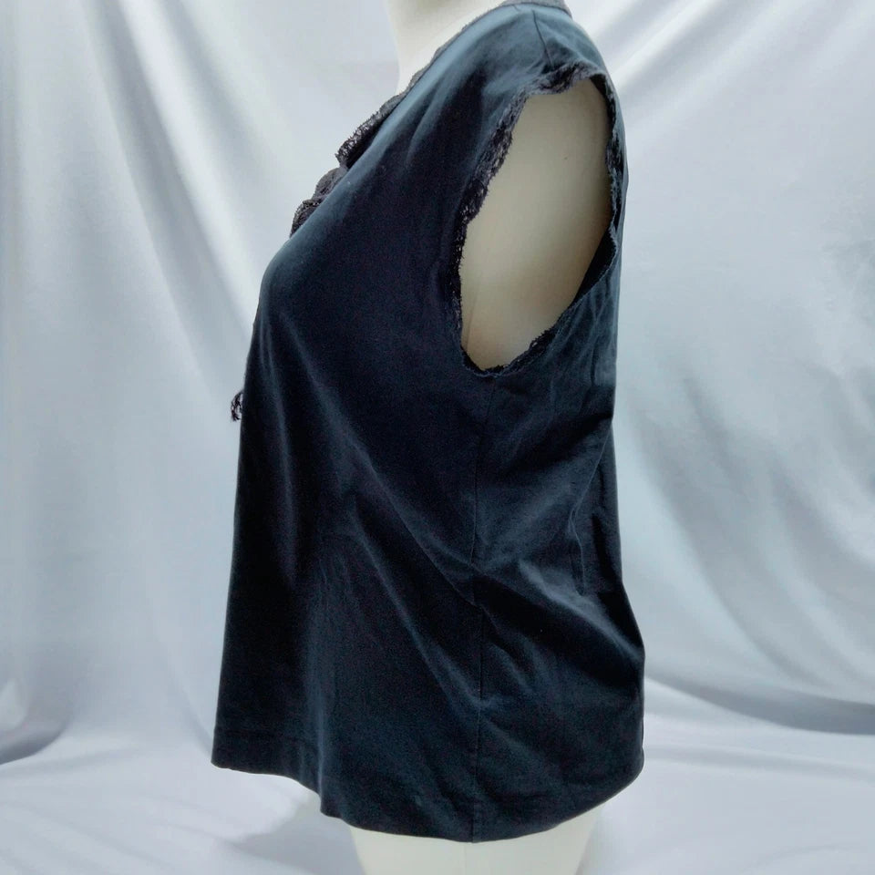 DOLCE&GABBANA ITALY. Black Cotton Top