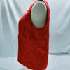 CHANEL PARIS. Vintage Burgundy Red Silk Chanel Buttons Shoulder, and Back Top