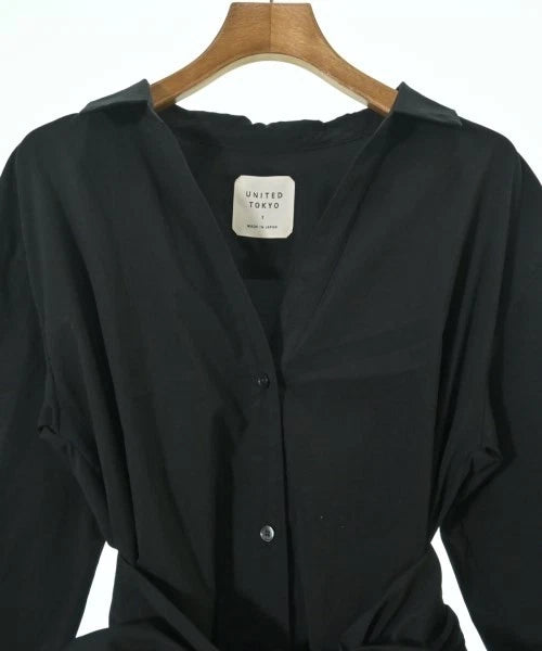 UNITED TOKYO JAPAN. Black Long Sleeves Shirt Dress