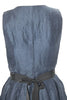 Isabel Marant Paris. Navy Linen Back Zip Sleeveless V Neck Striped Dress