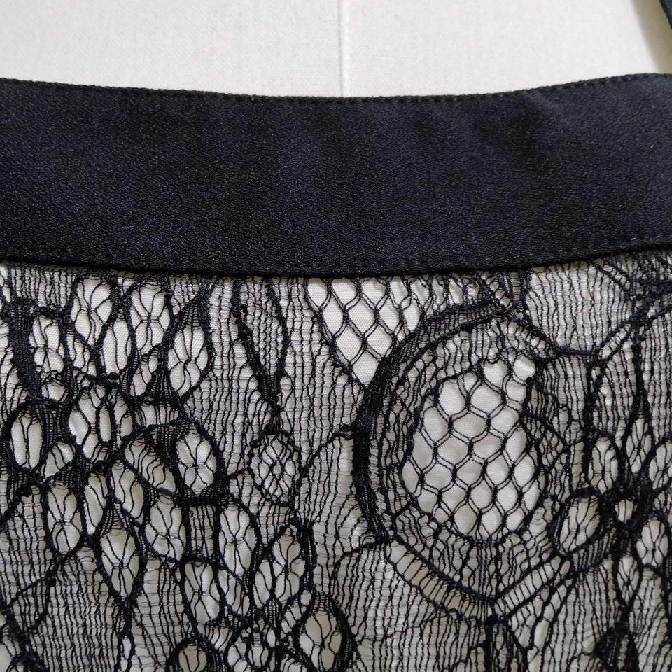 Givenchy Paris.Black  Rayon Nylon Cotton Dress