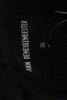 Ann Demeulemeester Belgium. Black Linen Collar Button Up Blazer Jacket