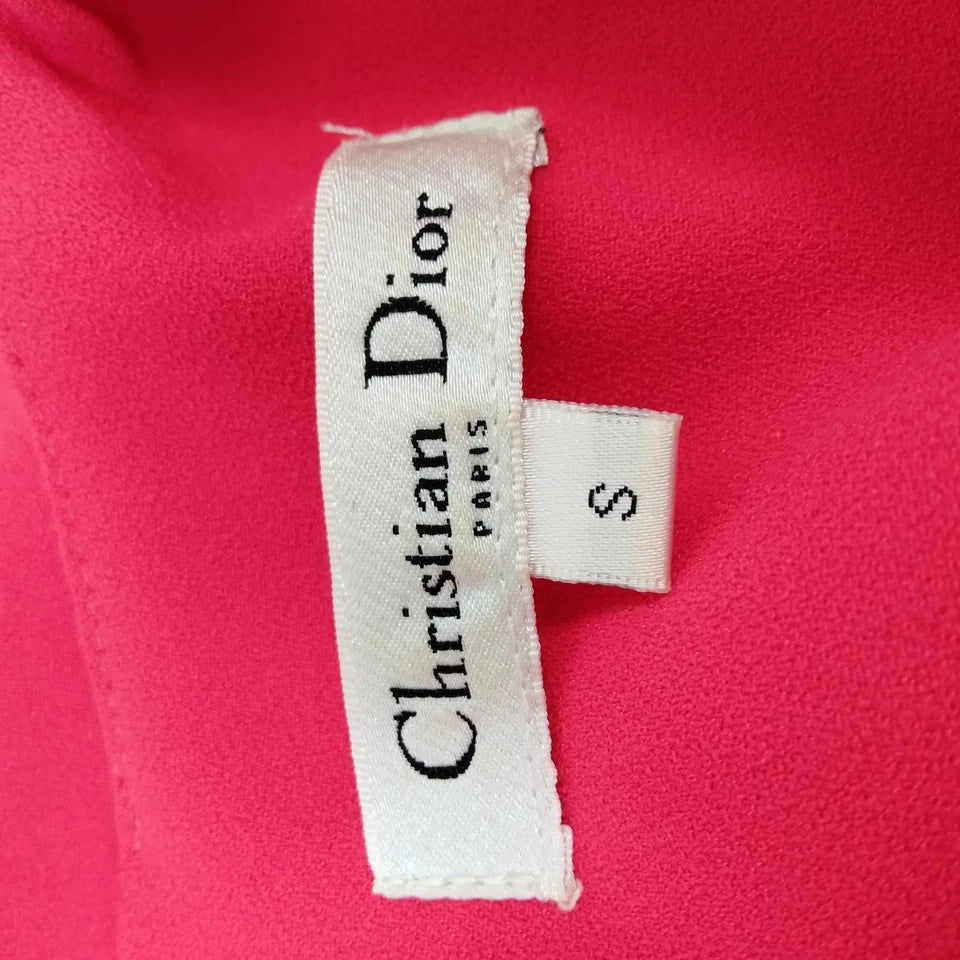 Christian Dior Paris. Vintage Red Silk Blend Dress