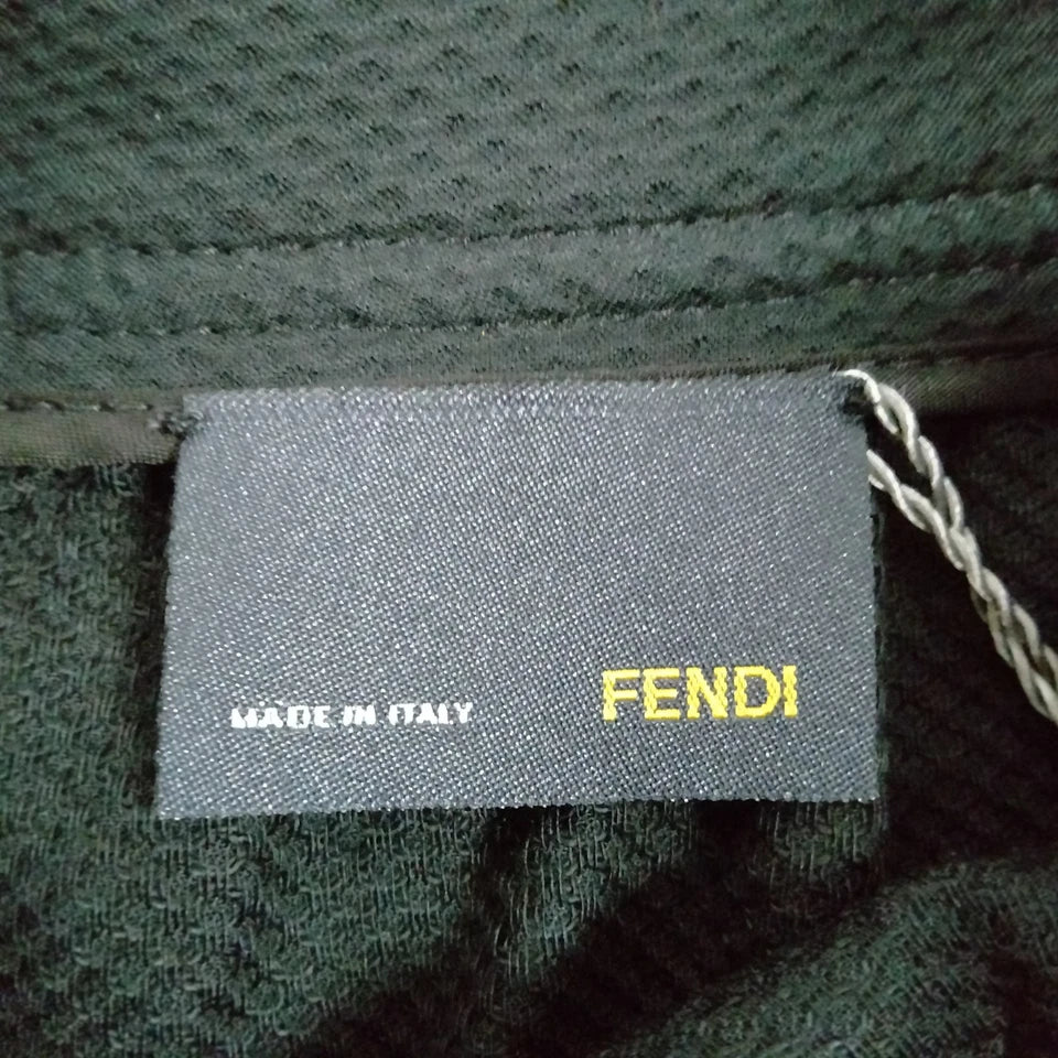 Fendi ITALY. Black Cotton Flare Skirt