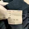Burberrys UK. Vintage Black Wool Pleated Accent Skirt