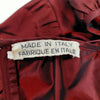 VALENTINO GARAVANI ITALY. Red Nylon Long Sleeves Top
