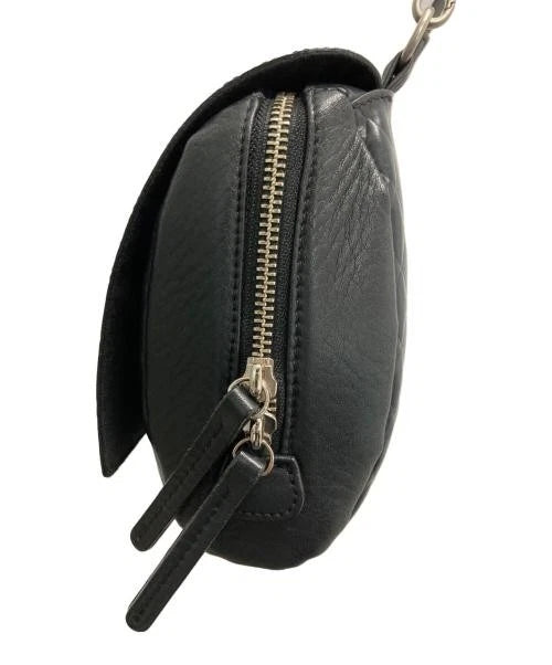 KAWA-KAWA JAPAN. Black Lambskin Quilted Small Leather Shoulder Bag shoulder bag