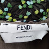 Fendi Italy. Black Abstract Print Nylon/Acrylic Blend Dress